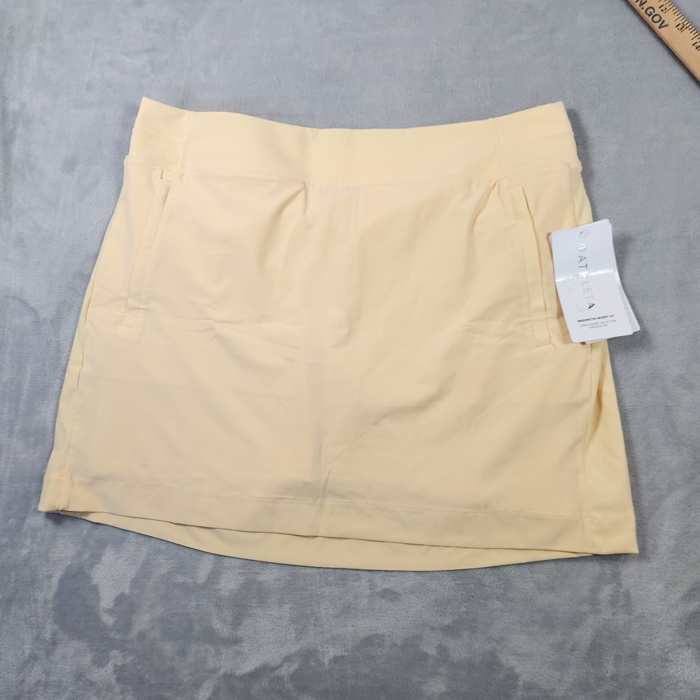 Athleta Brooklyn Skort 16" Lunaria Yellow Size 16 NWT